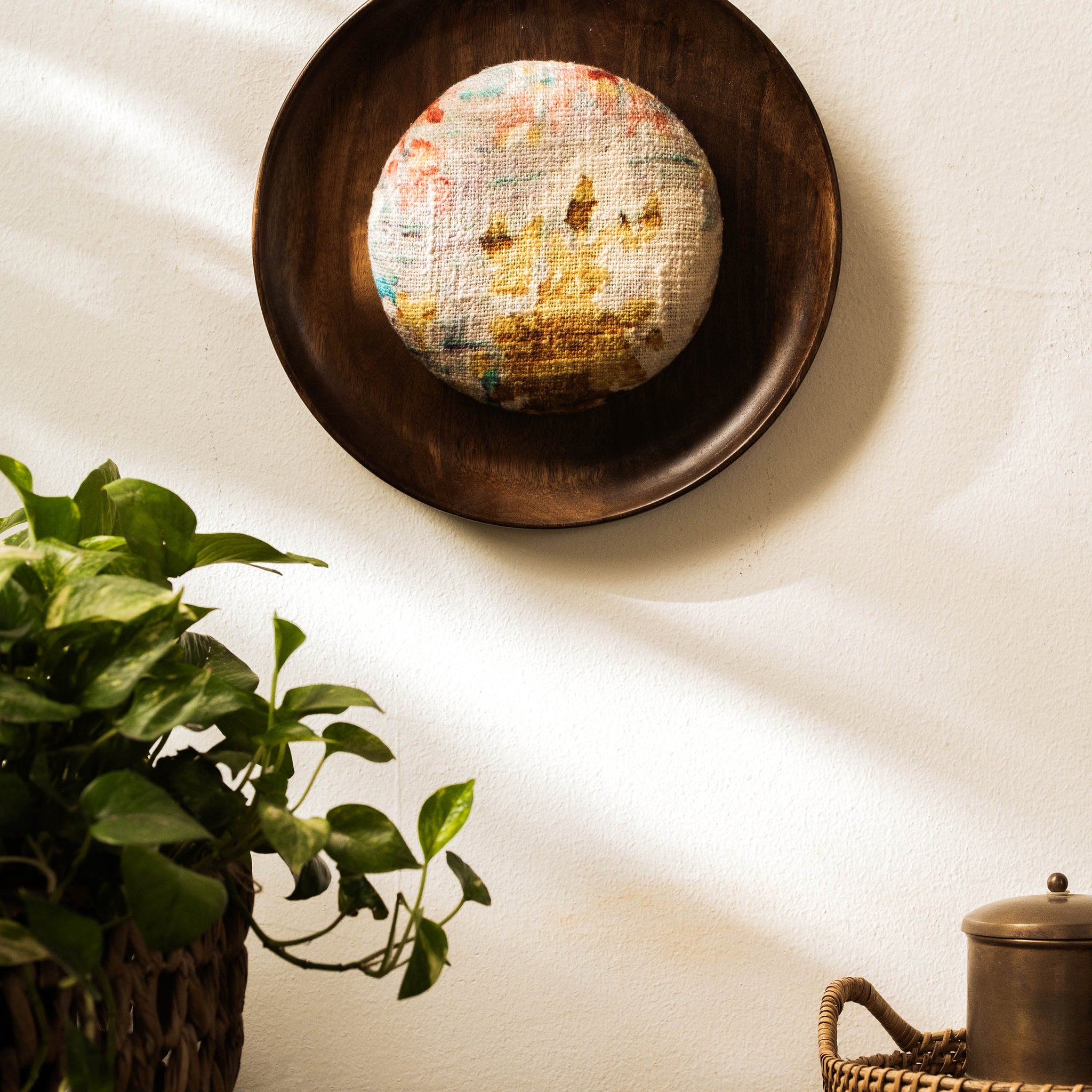 Threaded Treasures Wood and Fabric Wall Decor