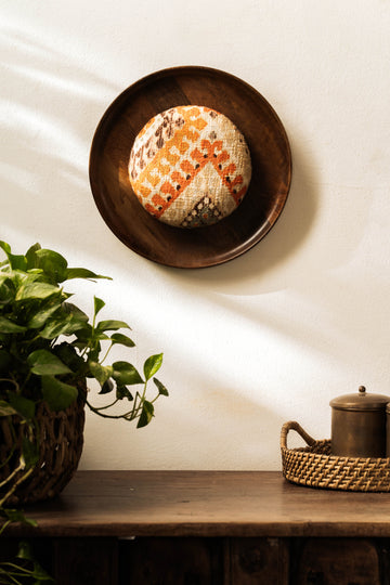 Threaded Treasures Wood and Fabric Wall Decor
