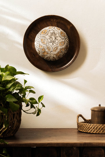 Threaded Treasures Wood and Fabric Wall Decor