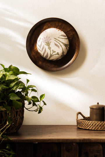 Threaded Treasures Wood and Fabric Wall Decor