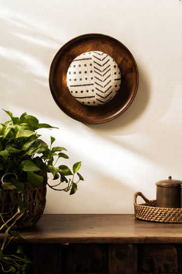 Threaded Treasures Wood and Fabric Wall Decor