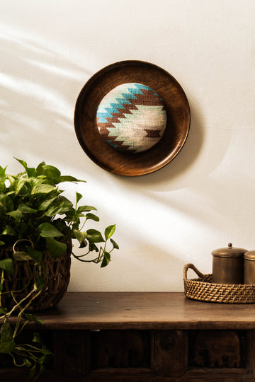 Threaded Treasures Wood and Fabric Wall Decor