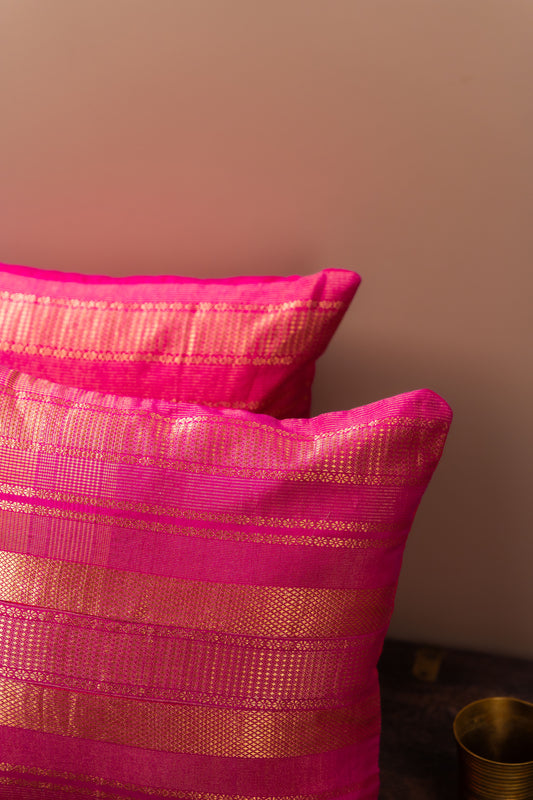 Magenta Gold Luxe Series Cushion Covers