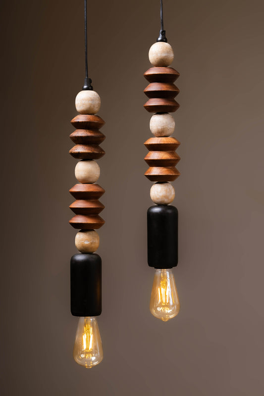 Rustic Glow Pendant Light - Set of 2