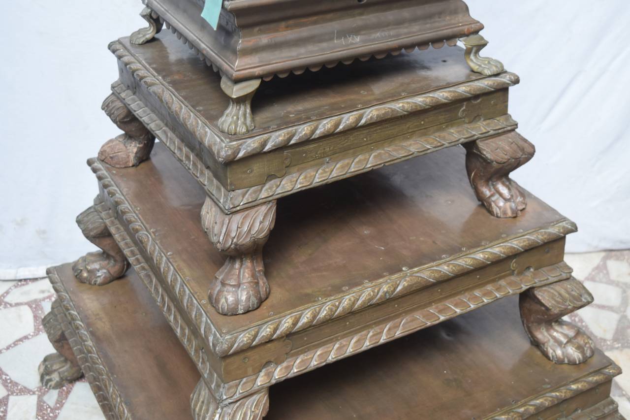  Rooted in sacred symbolism, this four-tiered mandir represents the four pillars of spiritual life&nbsp;&nbsp;Dharma (righteousness), Artha (prosperity), Kama (desire), and Moksha (liberation)&nbsp; 