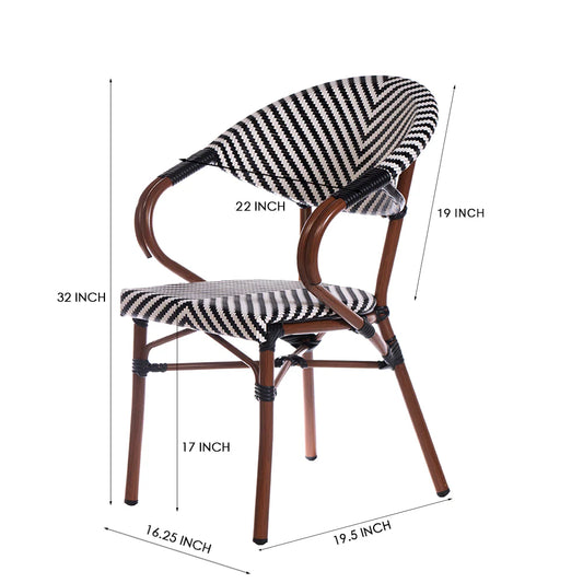 Black & White Retro Chair - TESU