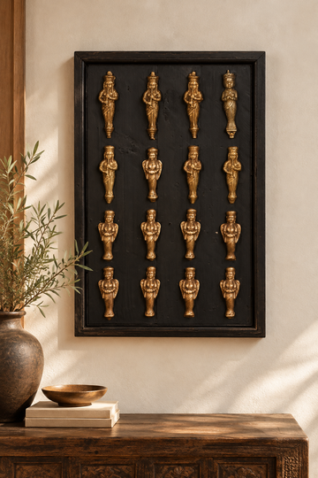 Brass Figure Panel