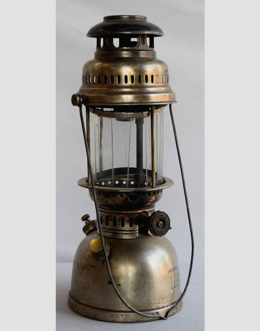 Brass Lamp With Iron Box