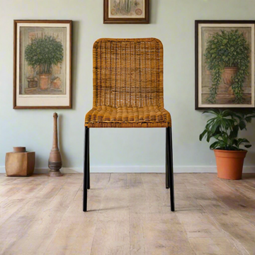 Rustic Woven Accent Chair