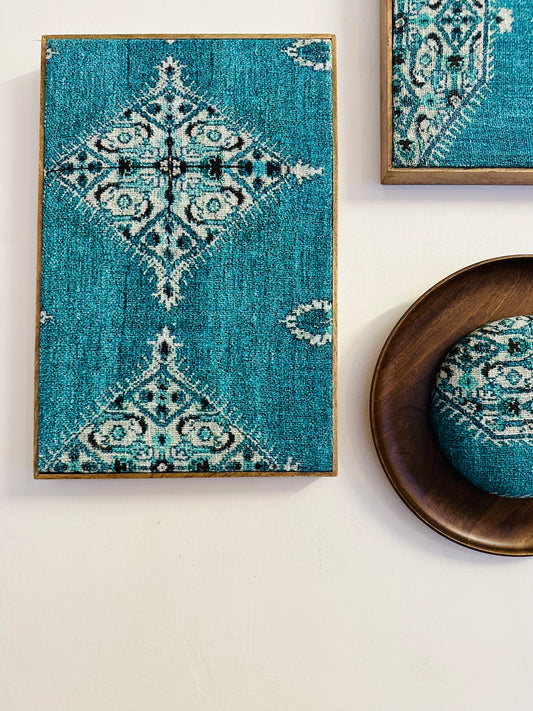 Threaded Treasures Wood and Fabric Wall Decor - Set of 3