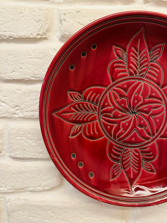  Artisan Crafted Wall Plates, Artisanal Home Accessories, Bedroom Wall Décor, Cherry Blossom Wall Art, Classical Wall Accents, Decorative Wall Hanging, Designer Wall Decor Ensemble, Hand Painted Cherry Wall Plates, Handcrafted Cherry Wall Plates, Indian Art Inspired Wall Art, Indian Artisan Wall Art, Living Room Wall Decoration, Unique Wall Accent Pieces, Vibrant Home Décor, tesu