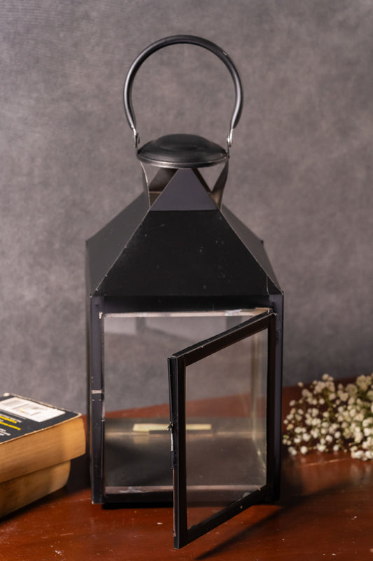 Classic Black Metal Candle Lantern - TESU