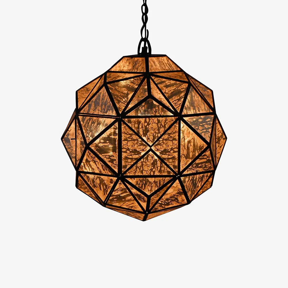 this pendant lamp offers a warm, ambient glow that transforms any room into a space of refined elegance.