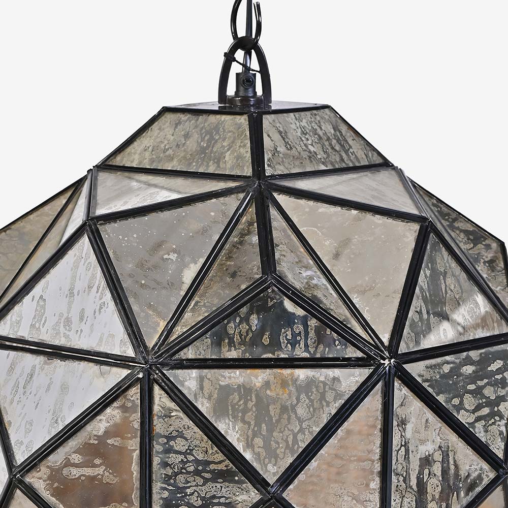 What really makes it unique is its polygon-like shape—it’s not something you see every day. It adds this cool, artistic vibe to any space while still feeling super elegant. 