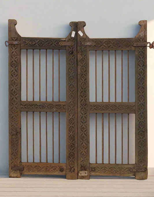 Wooden-Iron Dog Gate