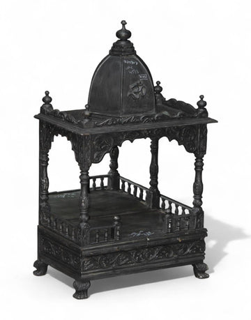 Divya Kalash Mandir is a handcrafted wooden temple made from premium quality teak wood, designed to bring spiritual elegance and traditional charm to your home.