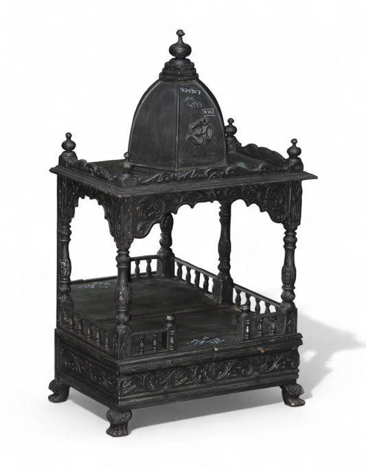 Divya Kalash Mandir is a handcrafted wooden temple made from premium quality teak wood, designed to bring spiritual elegance and traditional charm to your home.