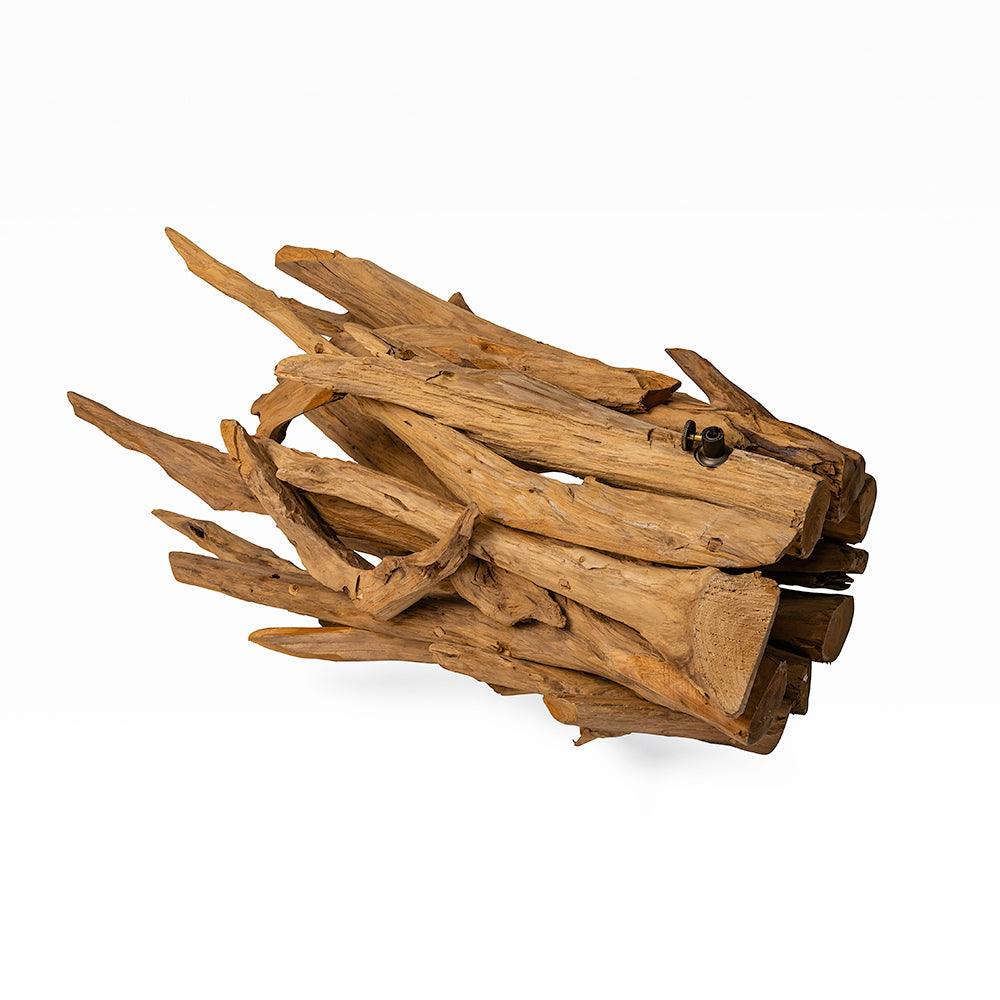 Illuminate your space with the natural beauty of the Drift Wood Glow expertly handcrafted from premium Teak Root/Wood.