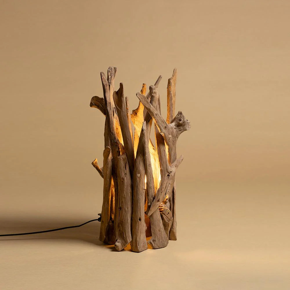 Illuminate your space with the natural beauty of the Drift Wood Glow&nbsp;expertly handcrafted from premium Teak Root/Wood.