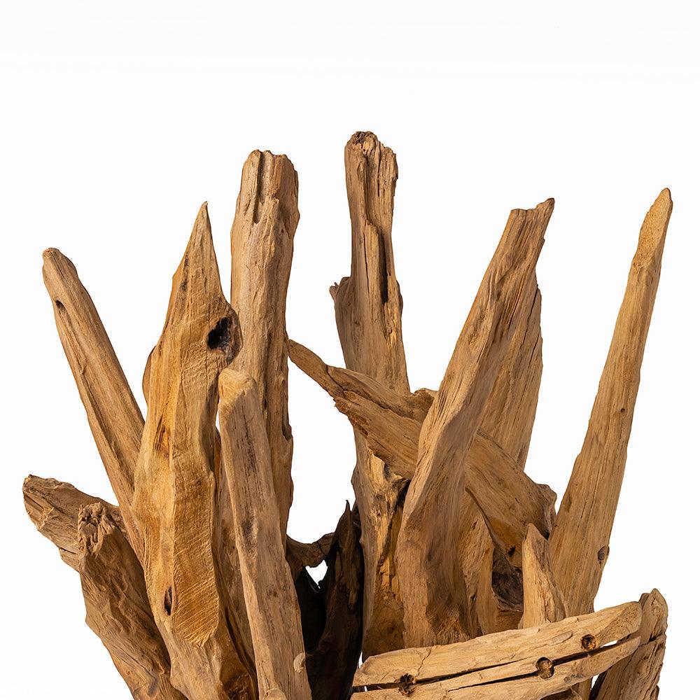 Illuminate your space with the natural beauty of the Drift Wood Glow 
expertly handcrafted from premium Teak Root/Wood.