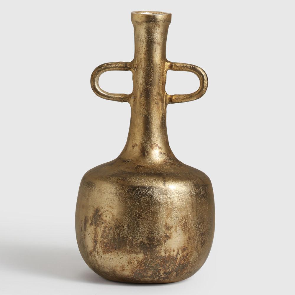  Finished in a rich, burnished gold with a handcrafted texture, each piece balances sculptural beauty with old-world charm. 