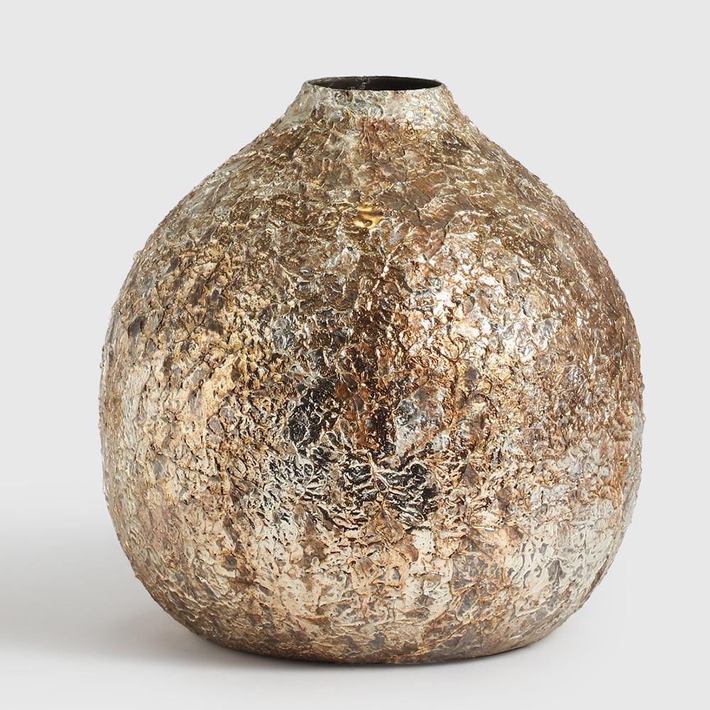 a handcrafted masterpiece forged from premium iron and finished in a radiant, textured metallic sheen.