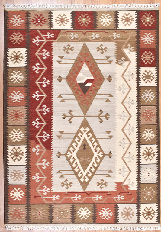 Flatweave Handmade Traditional Caucasian Rugs - TESU