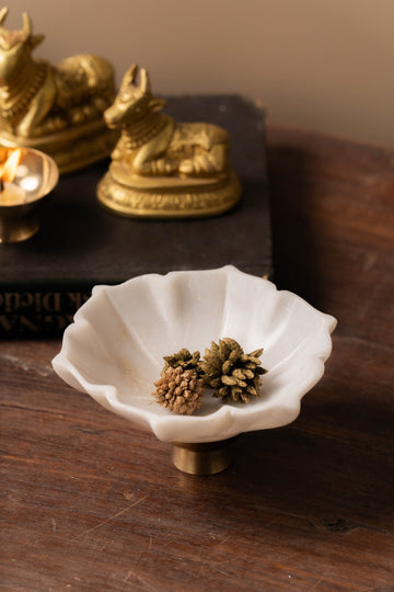 Floret Marble Bowl