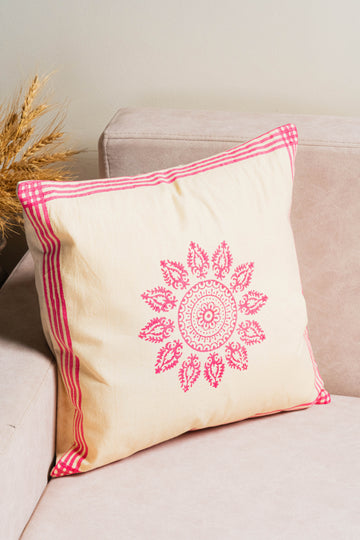 Gulaabkari Floral Bagh Cushion Cover