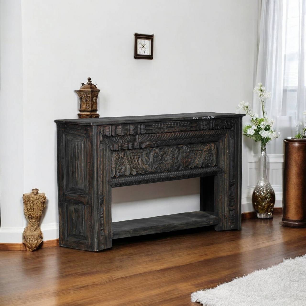 Hand Carved Console Table - TESU