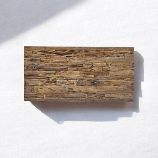 Handcrafted reclaimed wood wall panel rustic vintage wall art detail – Tesu