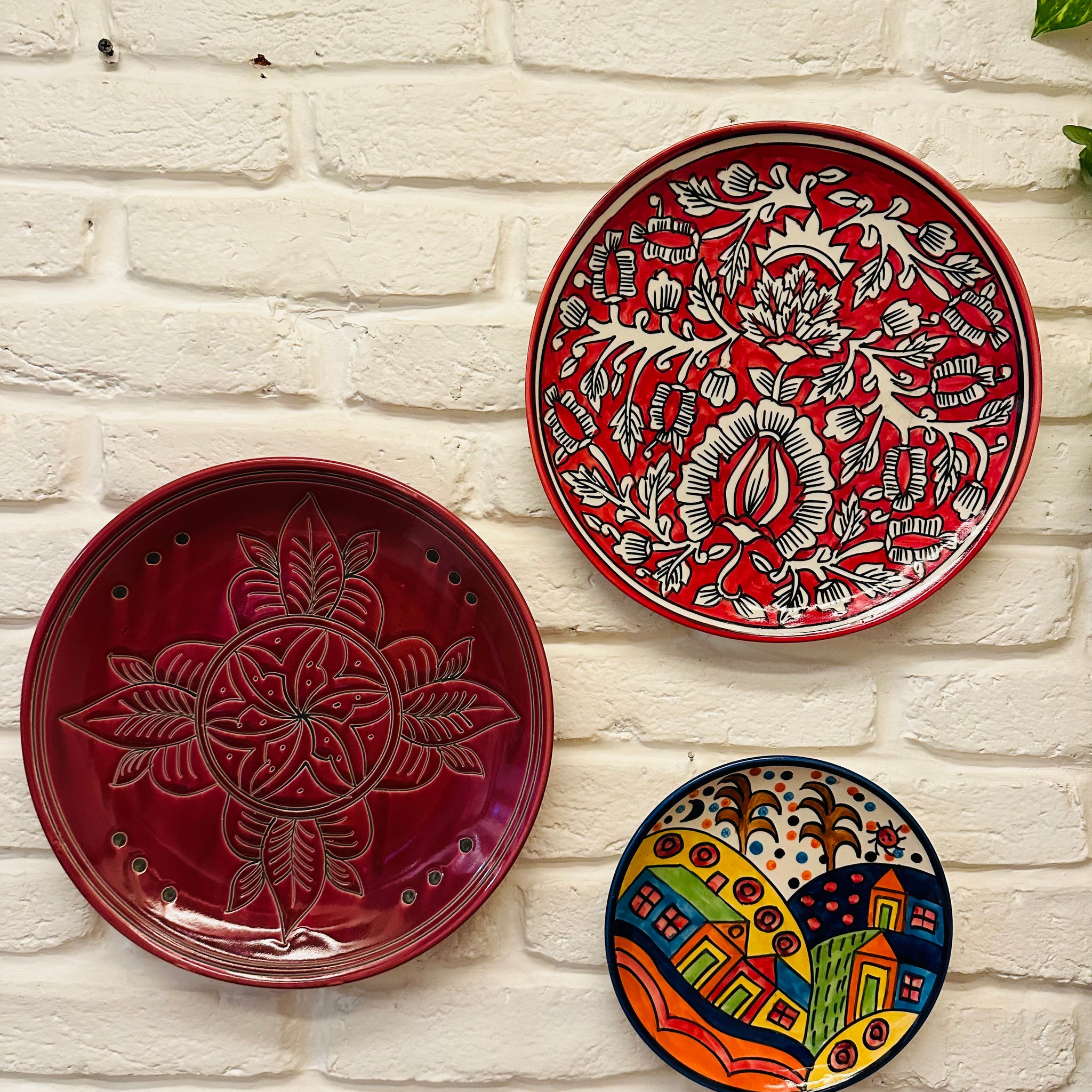 Tesu exclusive wall decor handpainted wall plates home collection indian decor tesu