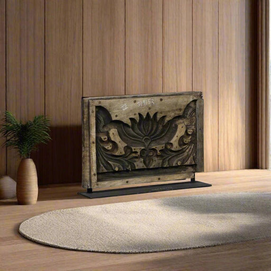 Heritage Wood and Iron Table Accent - TESU