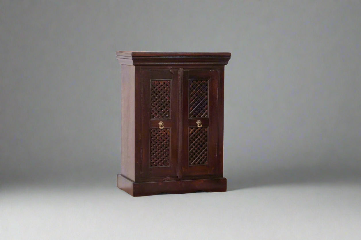 Elevate your space with the Imperial Woodwork Console, a stunning handcrafted cabinet made from premium mango wood. 