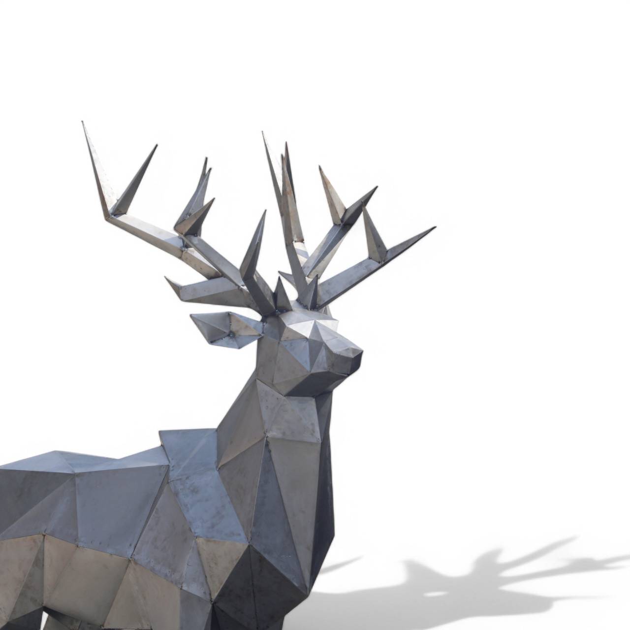 Crafted with precision, this iron deer sculpture is a true masterpiece that blends modern artistry with timeless grace. Its geometric design reflects contemporary sophistication, while its strong metallic build symbolizes endurance and resilience.