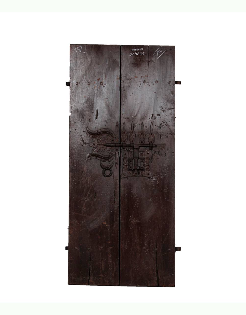 Wooden Door Panel With Iron Work - TESU