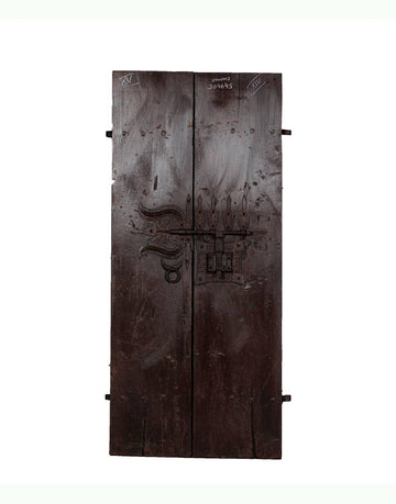 Wooden Door Panel
Iron and teak wood panel
Trishul design panel
Durable wooden door panel
Recycled wood door panel
Natural-colored wooden panel
Adventure-inspired home decor
Teak wood door panel
Iron and wood home decor
Decorative wooden door
Wooden panel with Trishul design
Stylish wooden door accent
Sustainable wood panel
Home decor with adventure theme
Unique wooden door panel
Handcrafted wooden panel
Iron and recycled wood furniture
Bold wooden door design
Trishul design home decor