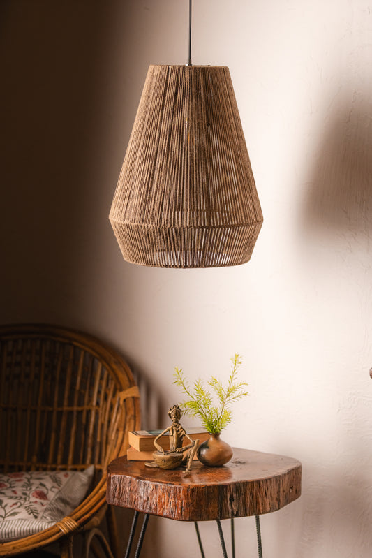 Jute Diamond Shaped Pendant Lampshade