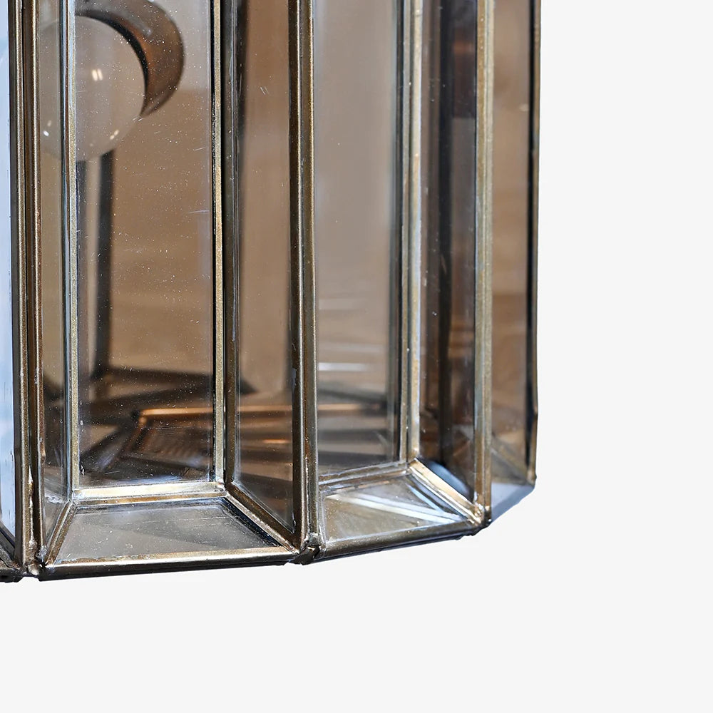 Suspended by a richly wrapped chain, the Luxe Facet Pendant complements both traditional and contemporary interiors, offering versatile style and exceptional craftsmanship.