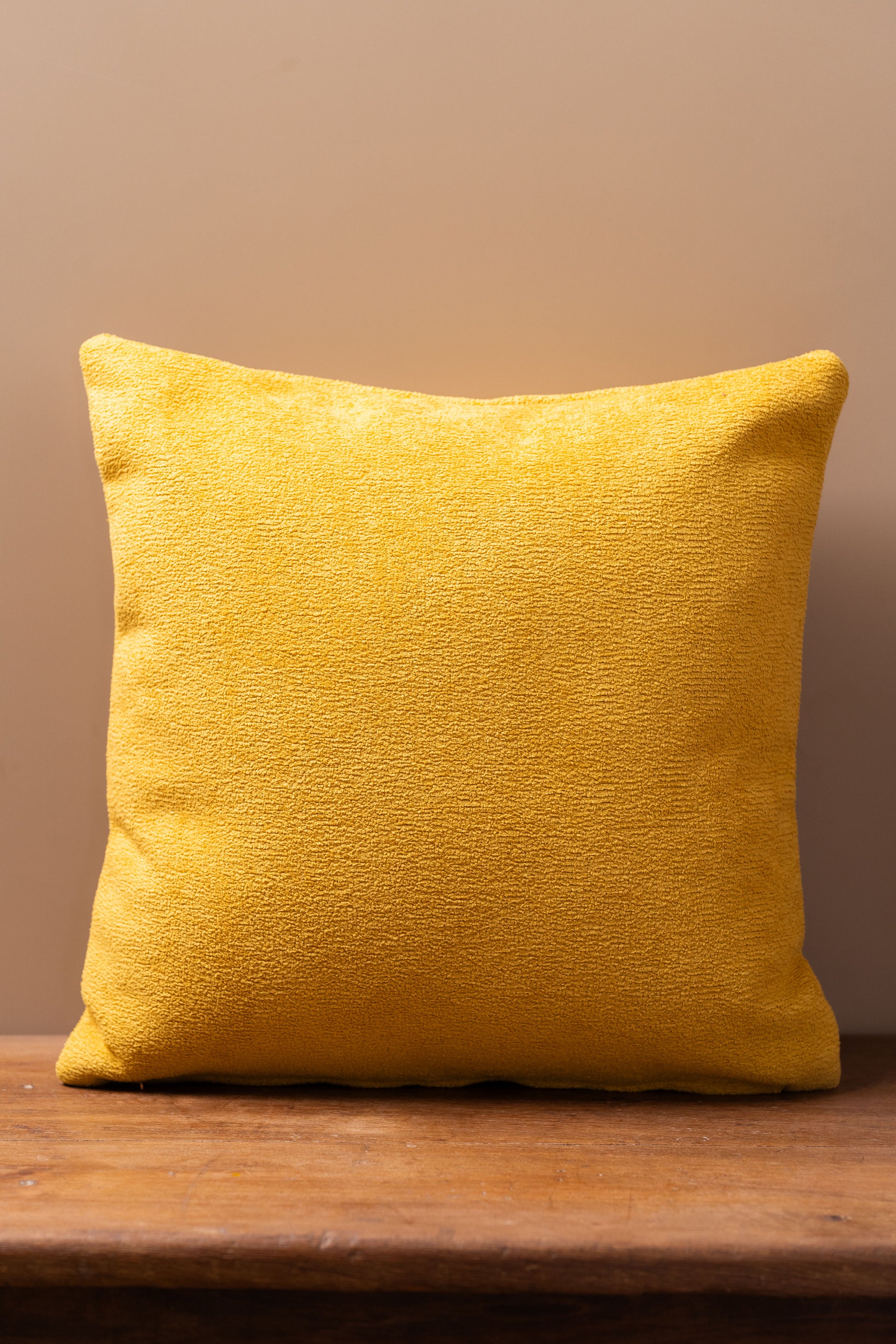 Luxury Boucle Solid Yellow Cushion Cover - TESU