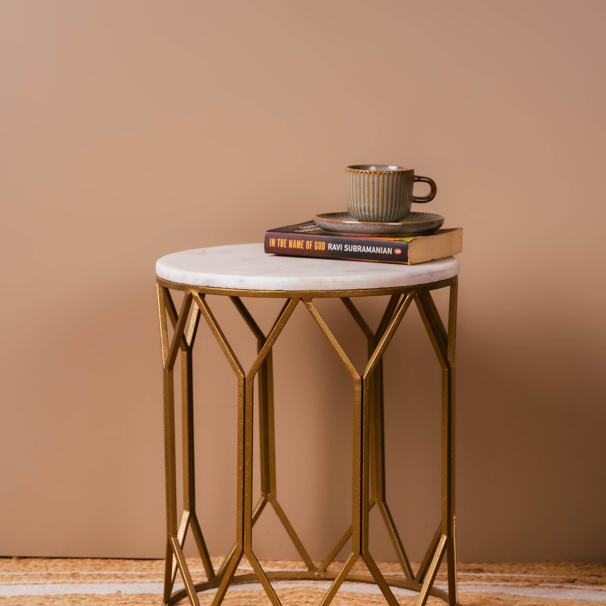 The Luxe Removable Marble Accent Table - TESU