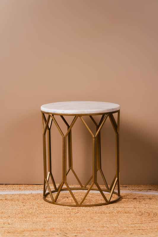 The Luxe Removable Marble Accent Table