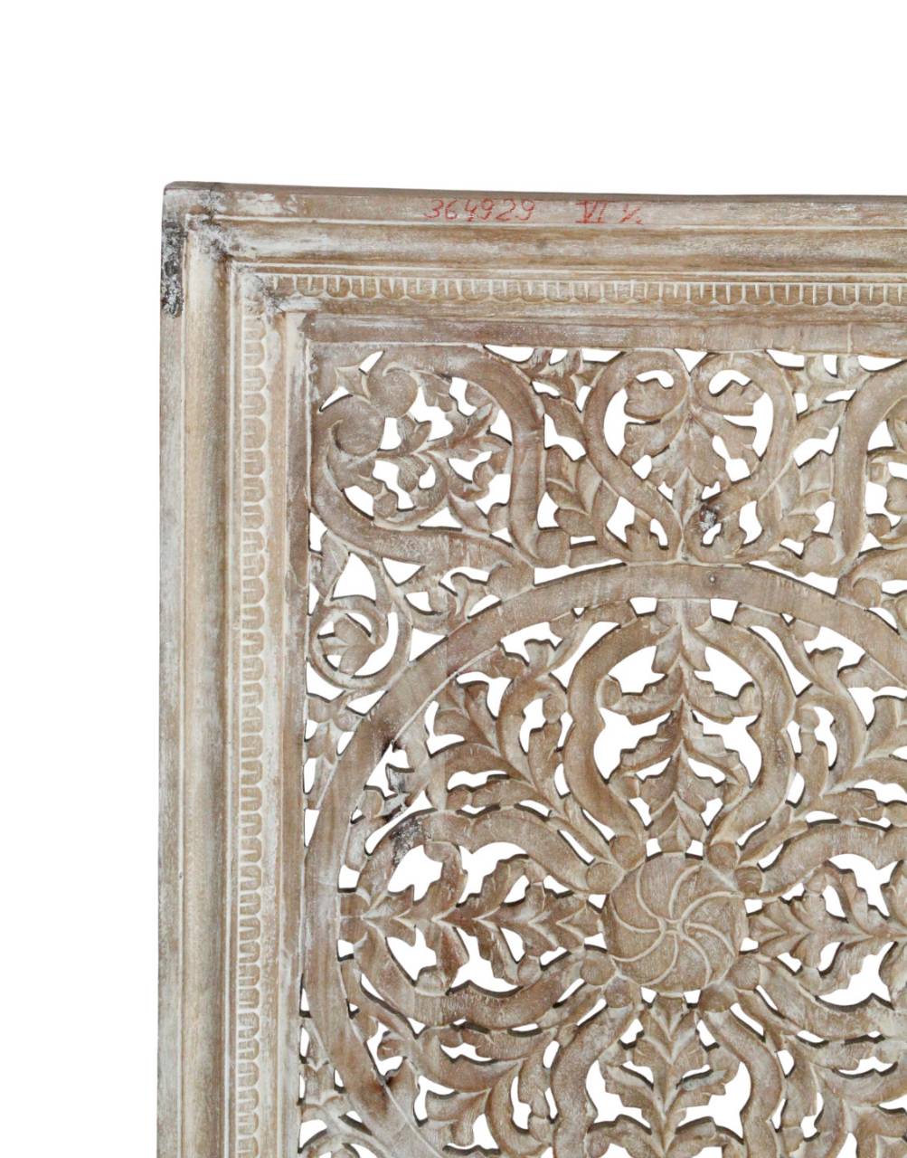 The symmetrical design and weathered finish make it a perfect centerpiece for living rooms, hallways, or meditation corners.