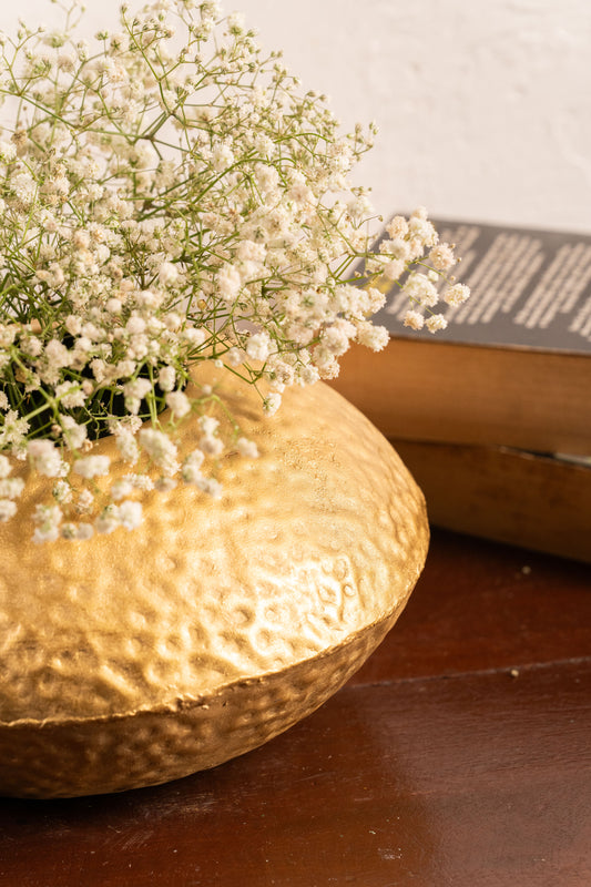 Golden Hammered Planter - TESU