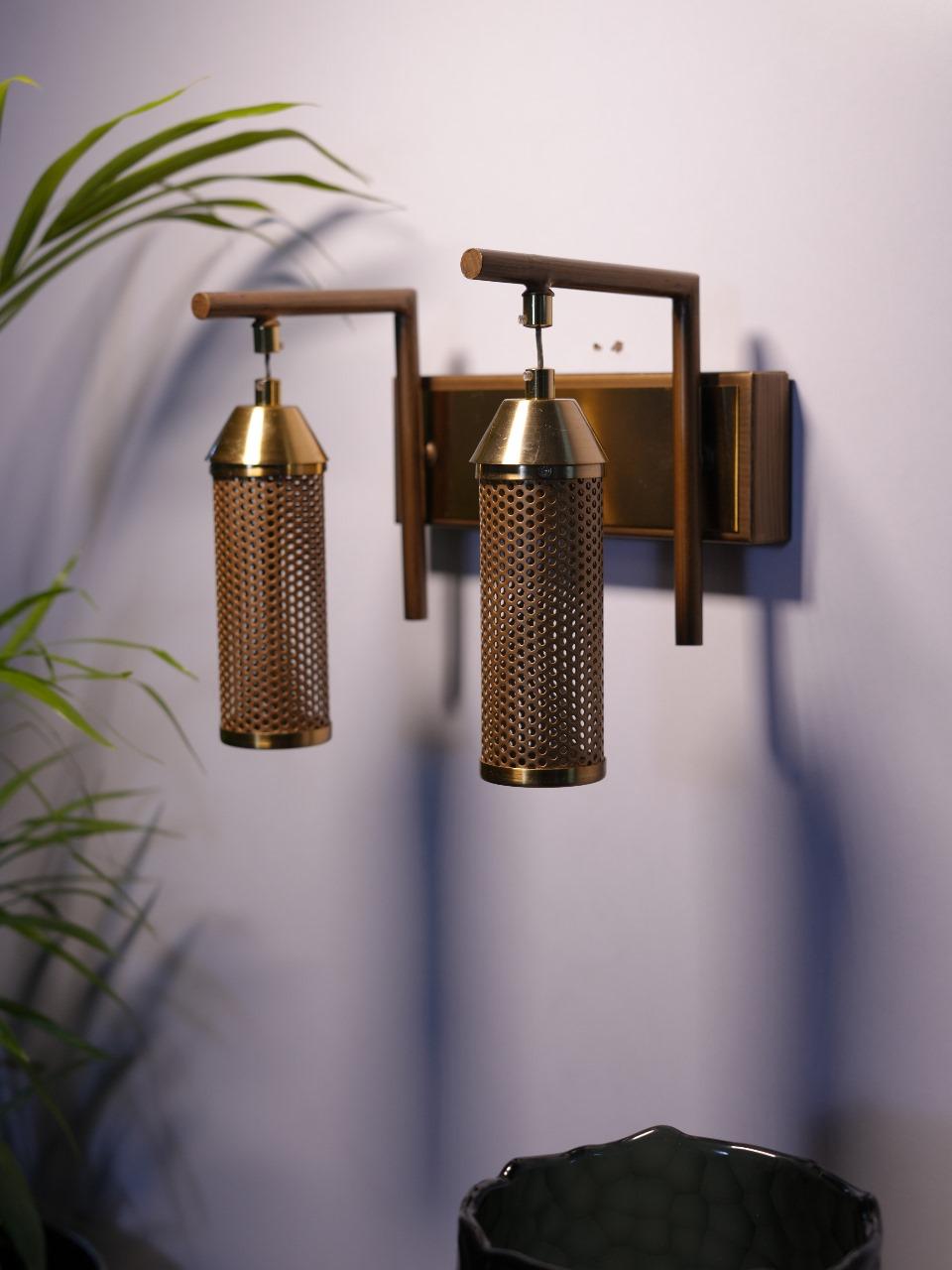 Metal Jali Twin Wall Light - TESU