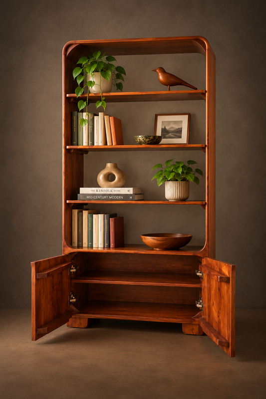 Aaroh Curved Bookcase