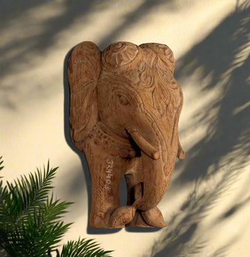 Discover the handcrafted wooden elephant sculpture, a symbol of wisdom, strength, and cultural artistry.