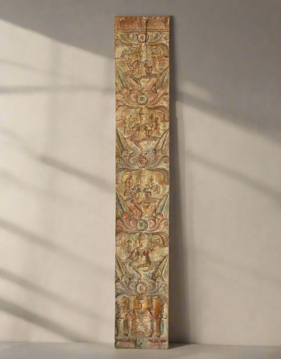 A true embodiment of faith and artistry, Mystic Gods panel serves as a timeless tribute to spiritual devotion and cultural legacy. 