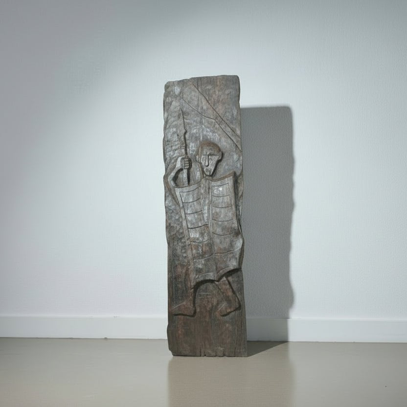 Naga Tribal Teak Panel - TesuWooden panel