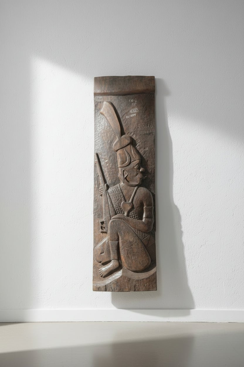 Naga Warrior Teak Panel - TesuWooden panel